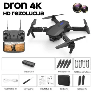 Ultra Dron Sa Kamerom 4K 2 KAMERE