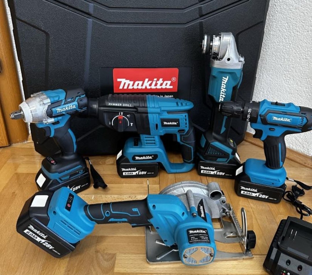 Aku set MAKITA 5 u 1 5 Baterija 5 Mašina