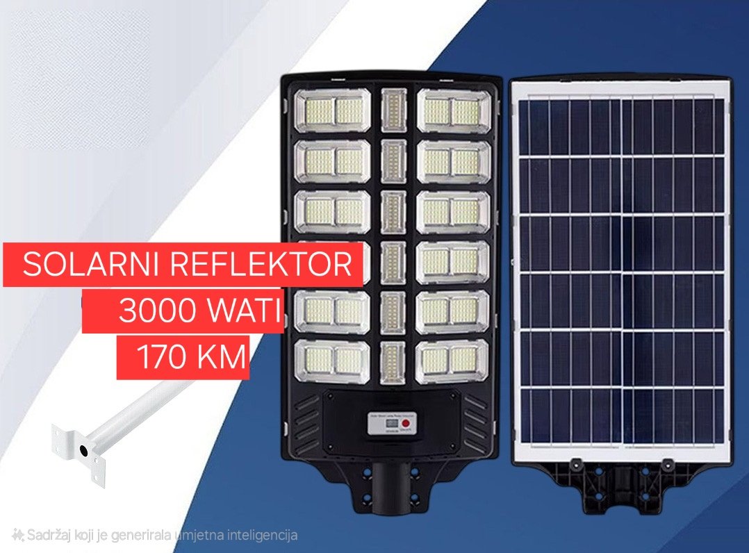 Solarni Reflektor 3000W Gratis Nosač