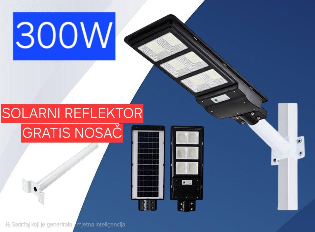 Solarni Reflektor 300W Gratis Nosač