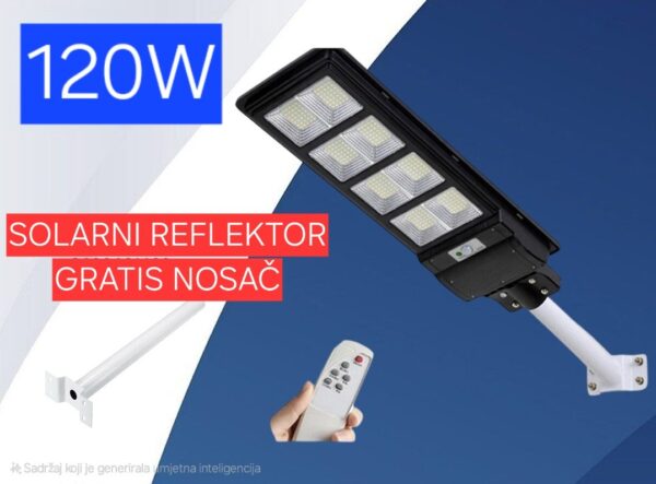 Solarni Reflektor 120W Gratis Nosač