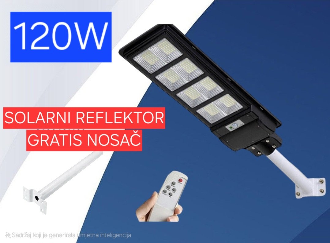 Solarni Reflektor 120W Gratis Nosač
