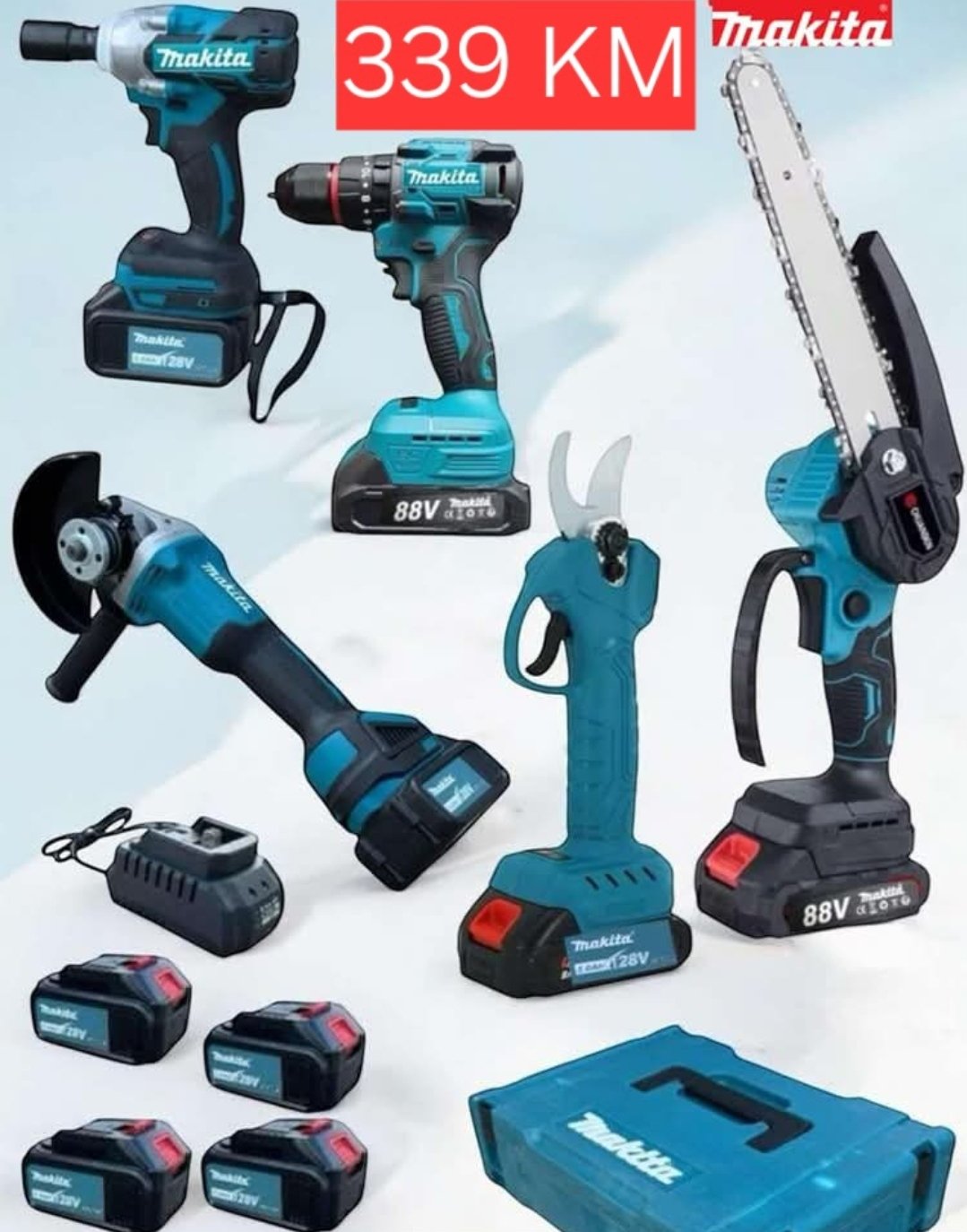 AKU Set Makita 5 Mašina 5 Baterija