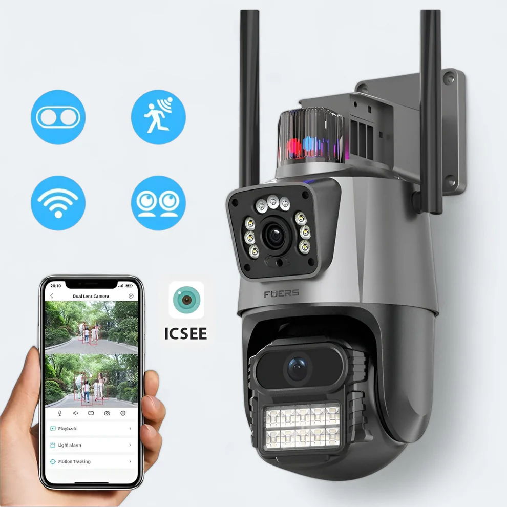 4K 8MP dvostruka WiFi kamera