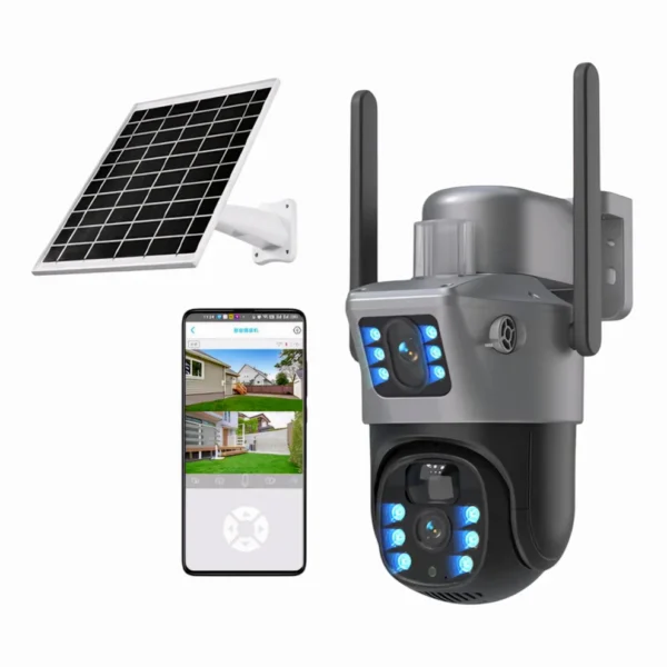 Solarna Sigurnosna Kamera s Dvostrukim Zaslonom