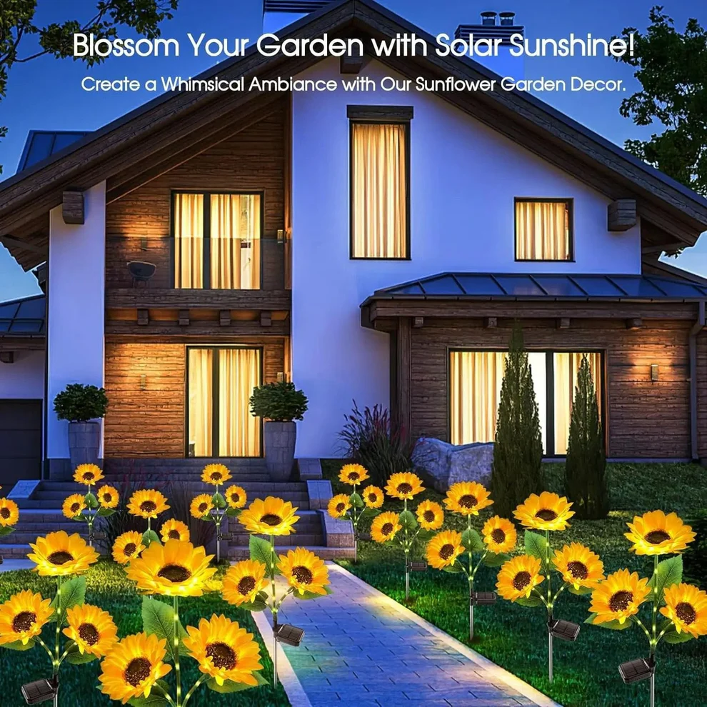 Solarne Vrtne Svjetiljke-Suncokreti